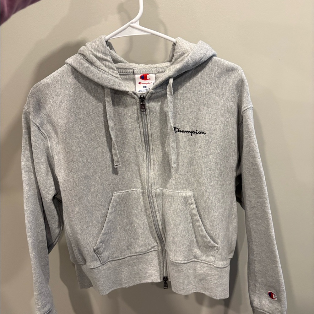 Champion Light Gray Heather Hoodie